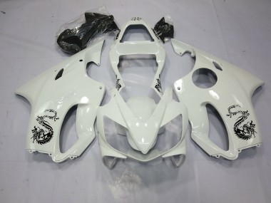 01-03 Dragon Blanc CBR600 F4i Carénage Moto