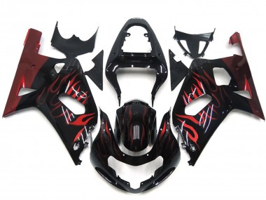 01-03 Rosso Vibrante Fiamma GSXR 600-750 Carénage Moto