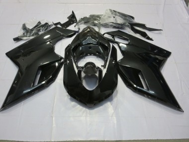 07-14 Noir Brillant Ducati 848 1098 1198 Carénage Moto